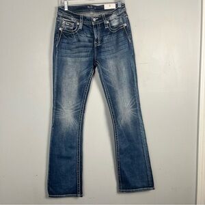 New Miss Me mid-rise bootcut Aztec printed jeans size 29x34